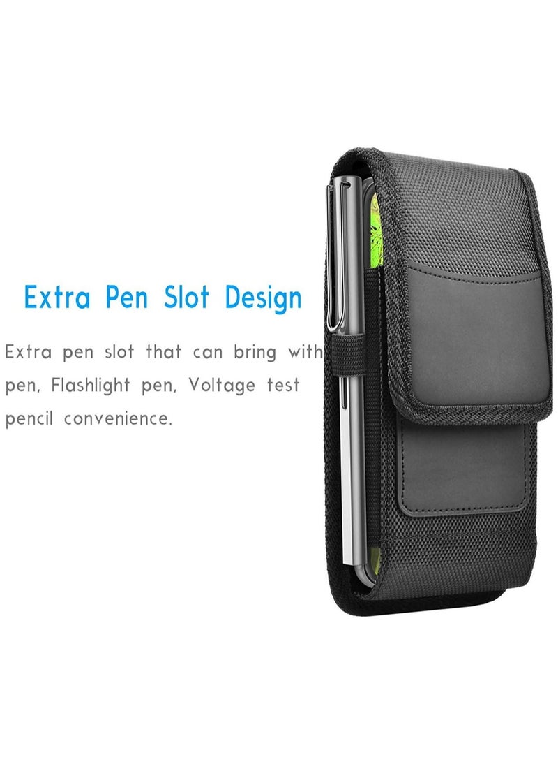 Durable Waterproof Nylon Phone Bag Holder Belt Case with Loop Clip Pouch Waist Bag for iPhone Protection - Image 3